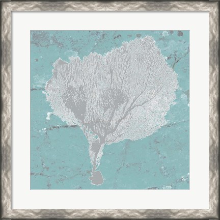 Framed Graphic Sea Fan VIII Print