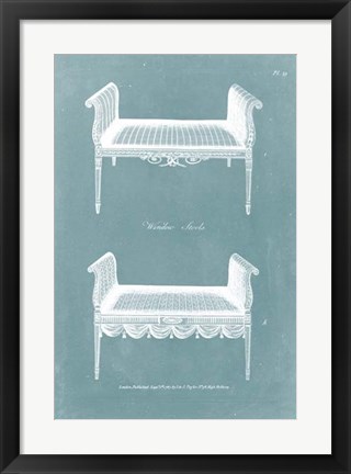 Framed Design for a Window Seat I Print