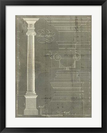 Framed Column Blueprint II Print