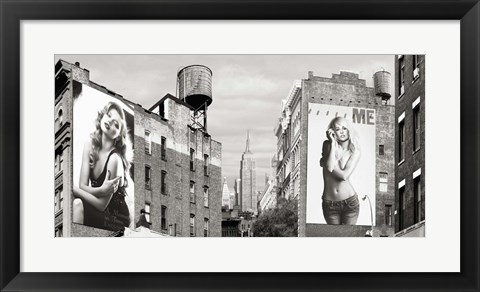 Framed Billboards in Manhattan Print