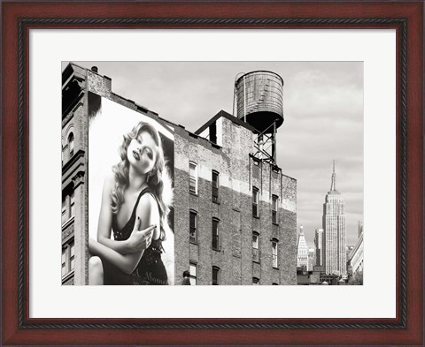 Framed Billboards in Manhattan #1 Print