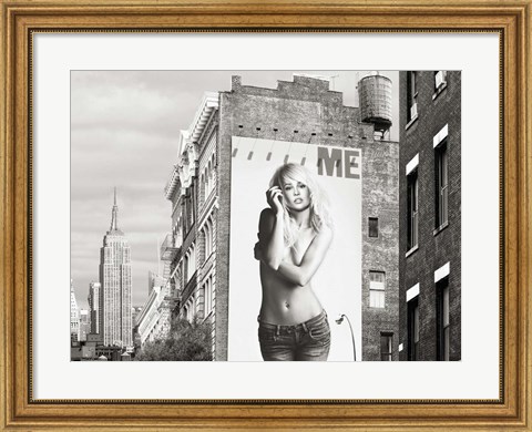 Framed Billboards in Manhattan #2 Print
