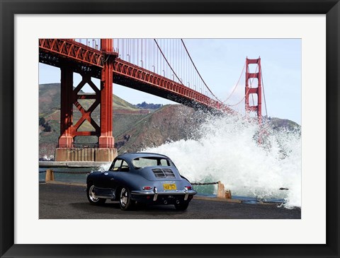 Framed Under the Golden Gate Bridge, San Francisco Print