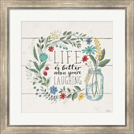 Framed Blooming Thoughts I Print