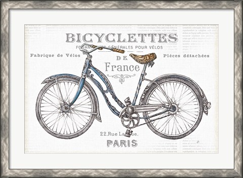 Framed Bicycles II Print