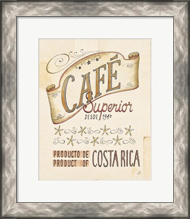 Framed Authentic Coffee VIII Print