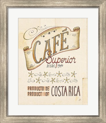 Framed Authentic Coffee VIII Print