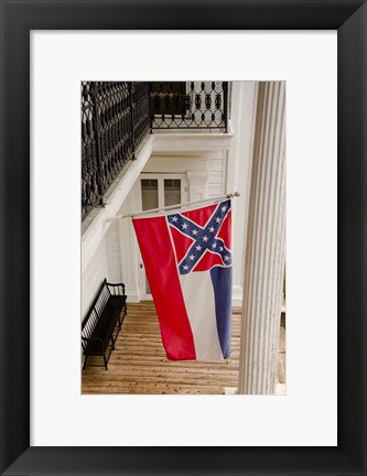 Framed Mississippi Mississippi state flag Print