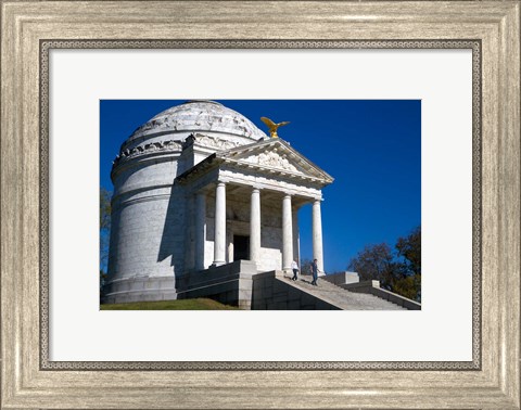 Framed Illinois Memorial, Vicksburg, Mississippi Print