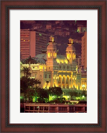 Framed Principality of Monaco, Monte Carlo, Monaco Print