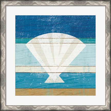 Framed Beachscape Shell Print