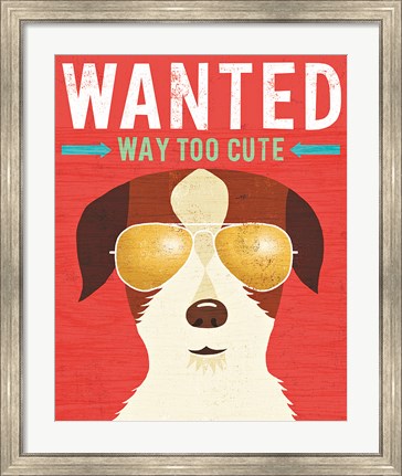 Framed Beach Bums Terrier I Wanted Print