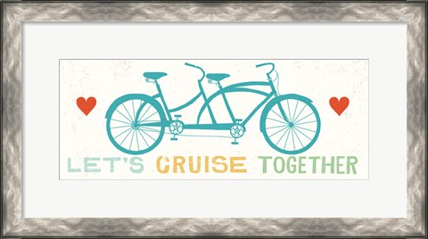 Framed Lets Cruise Together II Print
