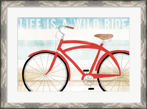 Framed Beach Cruiser His I Print