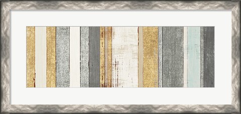 Framed Beachscape VIII Gold Neutral Print