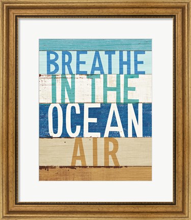 Framed Beachscape Inspiration V Print