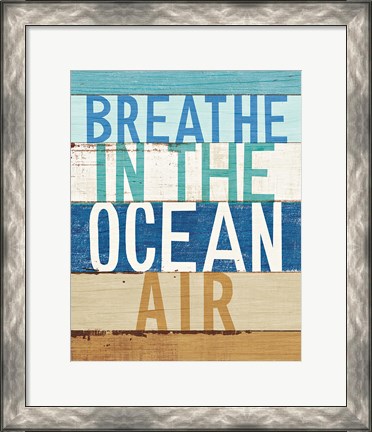 Framed Beachscape Inspiration V Print