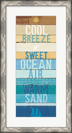 Framed Beachscape Inspiration II Print