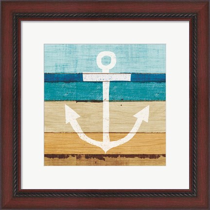 Framed Beachscape III Anchor Print
