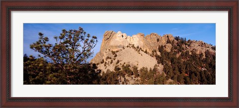 Framed View of Mount Rushmore National Memorial, Keystone, South Dakota Print