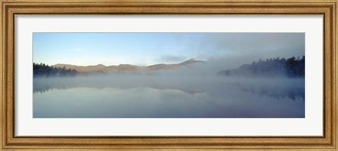 Framed Lake with mountain range in the background, Chocorua Lake, White Mountain National Forest, New Hampshire Print