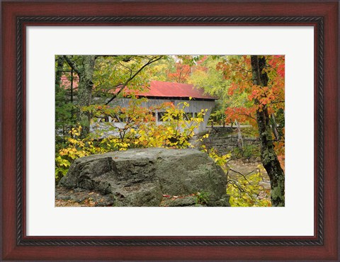 Framed Albany Bridge, White Mountain Forest, New Hampshire Print
