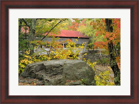 Framed Albany Bridge, White Mountain Forest, New Hampshire Print
