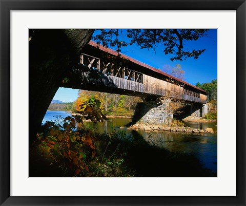 Framed New Hampshire, Blair Bridge, Pemigewasset River Print