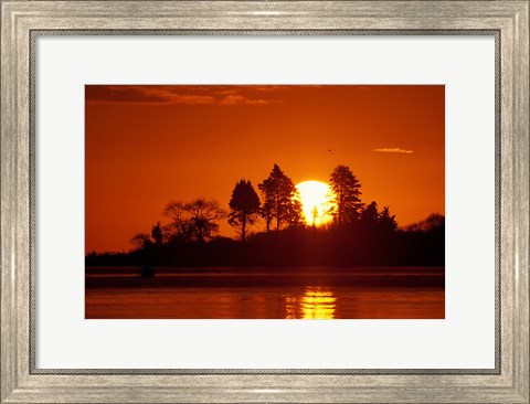 Framed Sunrise over Odiorne Point, New Hampshire Print