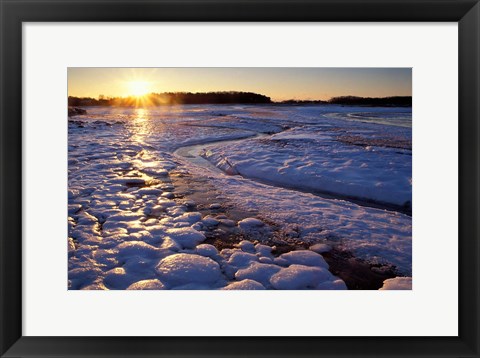 Framed Sunrise, New Hampshire Print