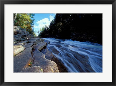 Framed Ammonoosuc River Falls, Cohos Trail, New Hampshire Print