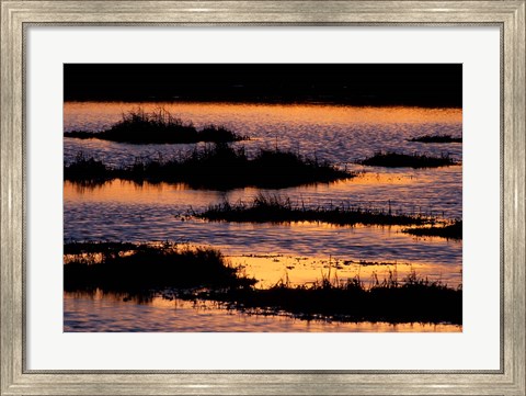 Framed Great Bay at Sunset, New Hampshire Print