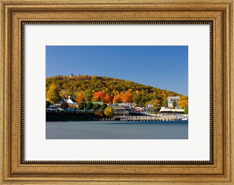 Framed Weirs Beach on Lake Winnipesauke, Laconia, New Hampshire Print