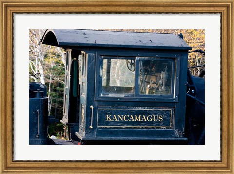 Framed Cog Railroad on Mt Washington in Twin Mountain, New Hampshire Print
