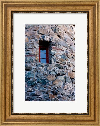Framed Stone fire tower Mt Prospect, New Hampshire Print