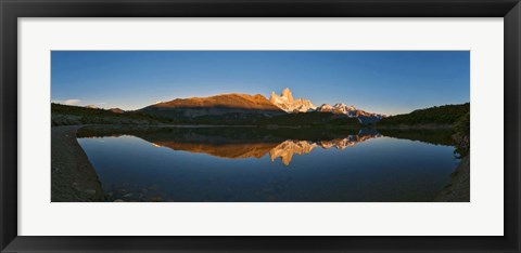 Framed Sunrise over Mt Fitzroy, Argentina Print