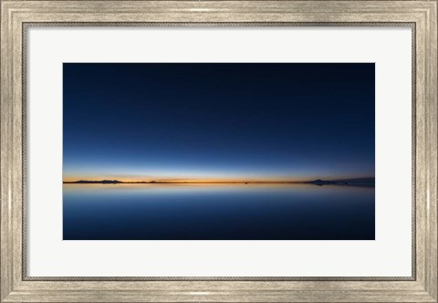 Framed Twilight over the Salar De Uyuni, Altiplano, Bolivia Print