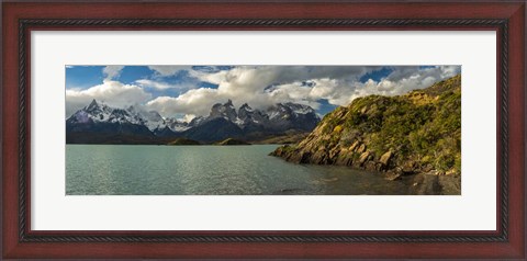 Framed Lake Pehoe, Torres de Paine National Park, Patagonia, Chile Print