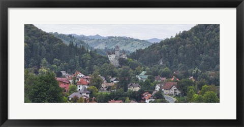 Framed Bran Castle, Bran, Brasov County, Transylvania, Romania Print