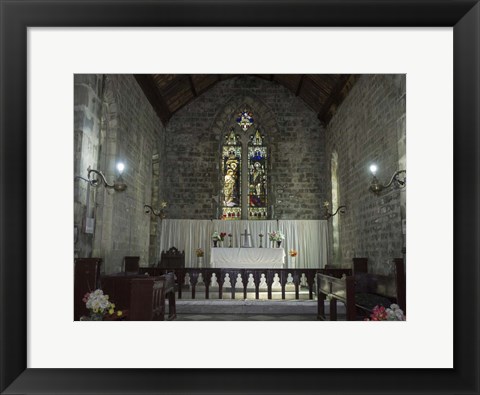 Framed Interiors of the St. John in the Wilderness, India Print
