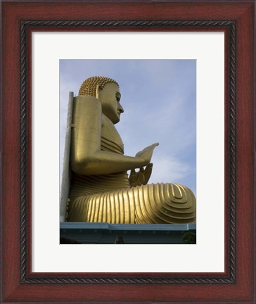 Framed Buddha Statue, Golden Temple Museum at Dambulla, Sri Lanka Print