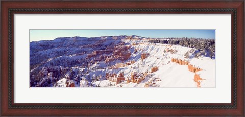Framed Bryce Canyon with Snow, Utah Print