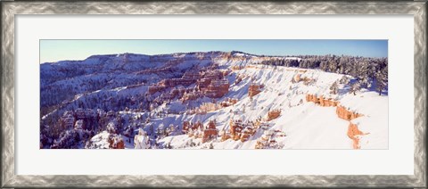 Framed Bryce Canyon with Snow, Utah Print
