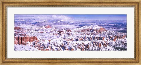 Framed Snow Covered Bryce Canyon, Utah Print