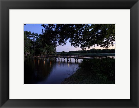 Framed Sunset Over Golf Course in Sarasota, Florida Print