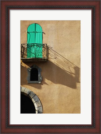 Framed Fishing Village and Artists Colony, Pyrenees-Orientales, France Print
