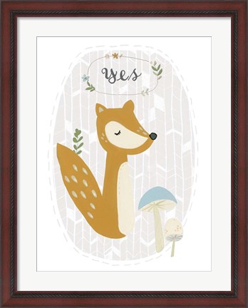 Framed Quirky Forest II Print