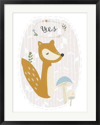 Framed Quirky Forest II Print