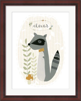 Framed Quirky Forest III Print