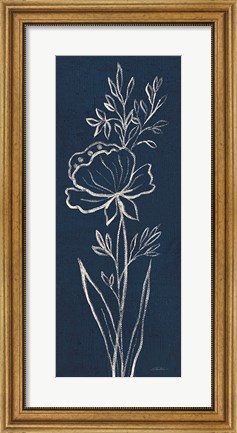 Framed Indigo Floral III Print